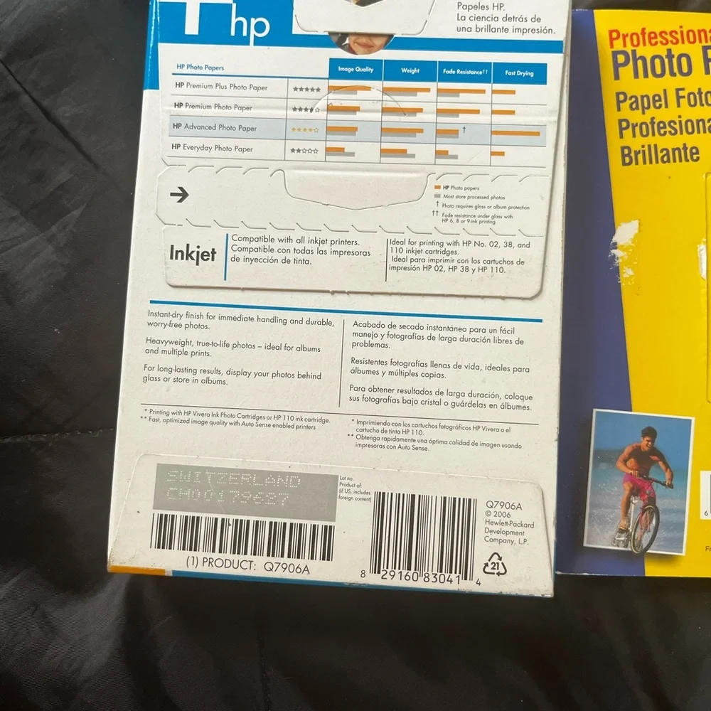 New HP Photo Paper Set